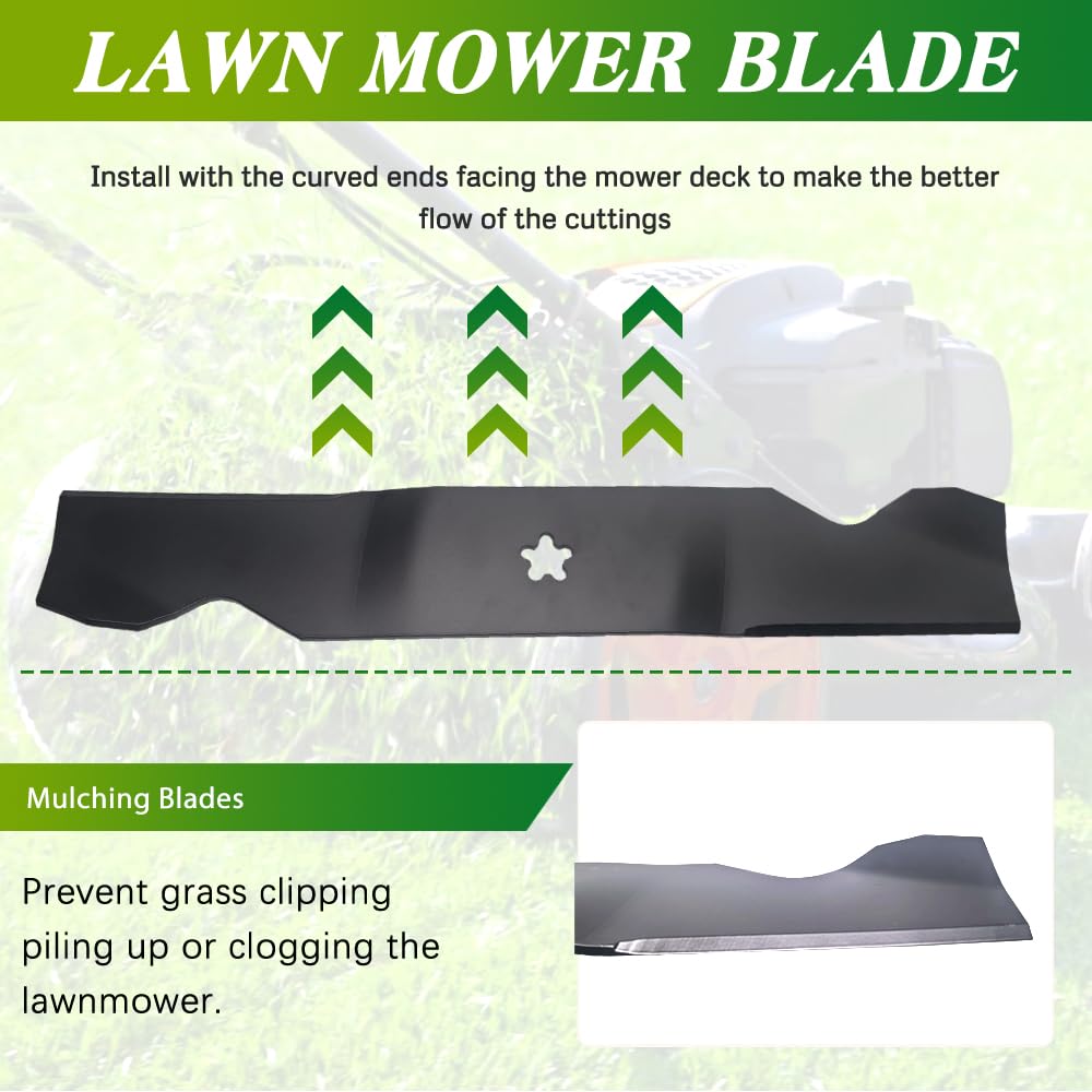 Apeixoto Z254 blades installed on a 54-inch mower enabling multi-terrain cutting.