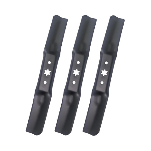 Apeixoto ZT1 54 blades pack, front view, sturdy steel for durable mower performance