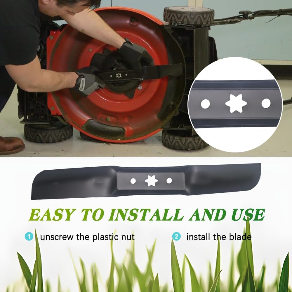 Apeixoto ZT1 54 blades pack, installation guide, simple swap for 54-inch decks