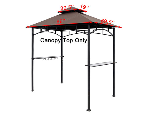 APEX GARDEN vented roof canopy top helps improve airflow and comfort in warm weather.