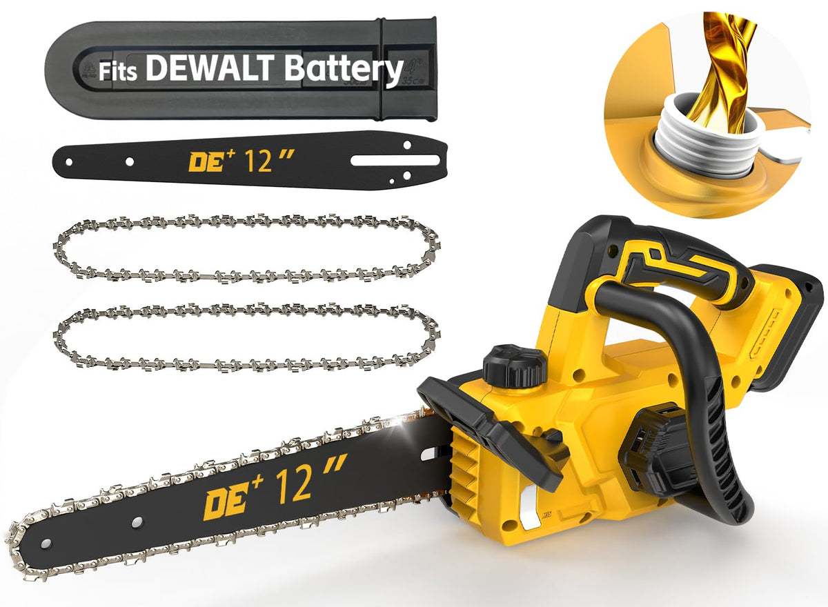 APEXPPOWER 12-inch chainsaw with brushless motor for extended runtime and efficiency
