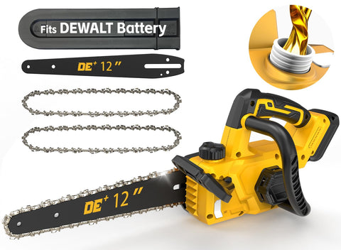 APEXPPOWER 12-inch chainsaw with brushless motor for extended runtime and efficiency