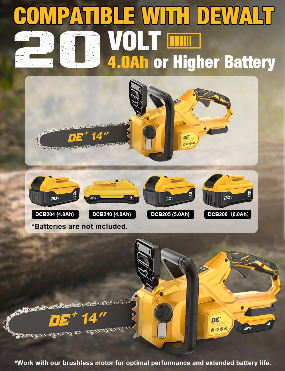 APEXPOWER auto oil system keeps the chain lubricated for smooth cuts