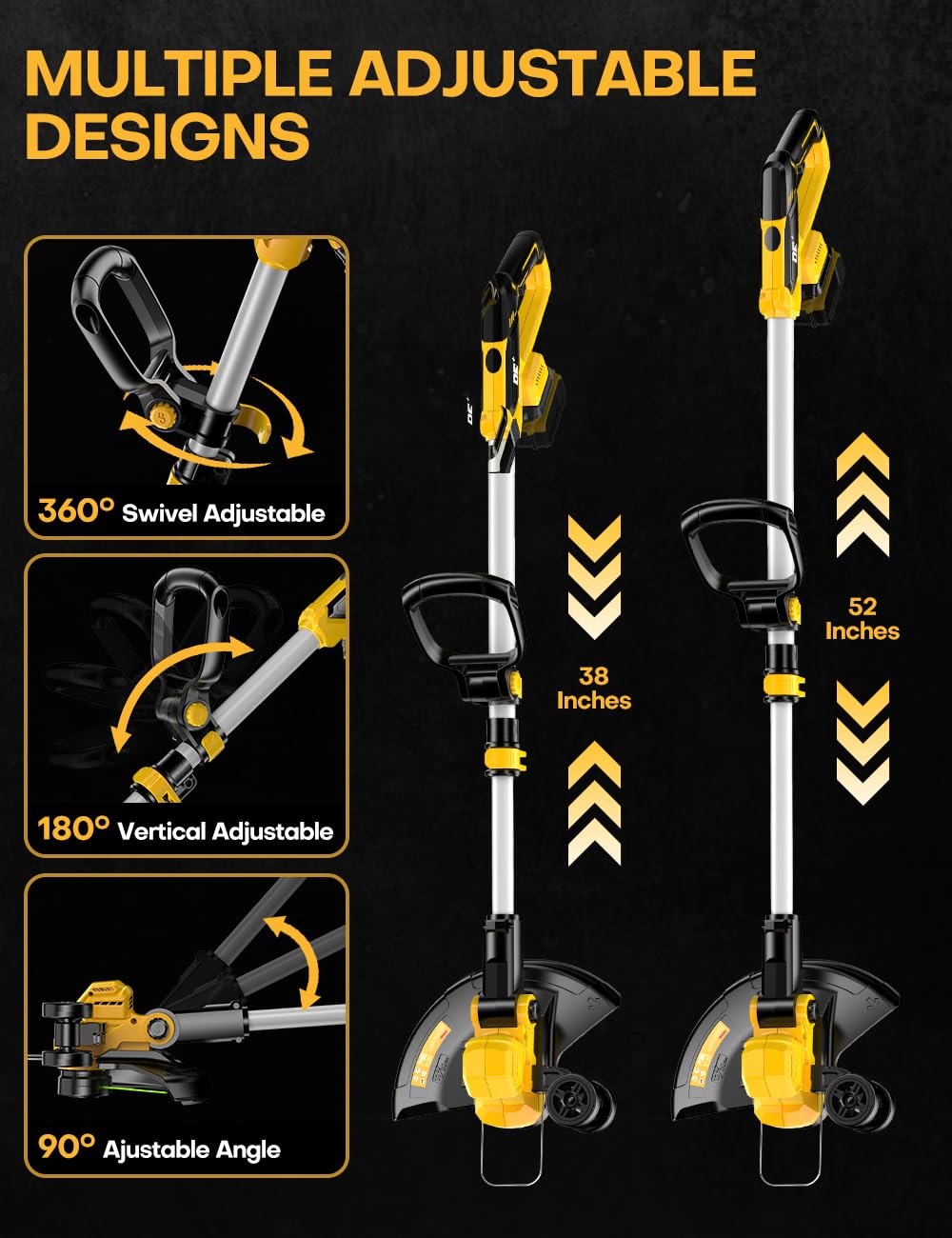 Compact, lightweight design powered by DeWalt 20V battery for portability