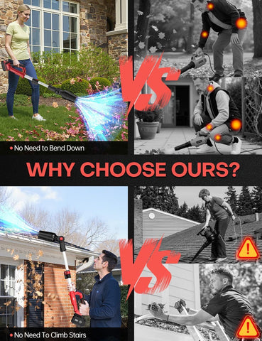 APEXPPOWER telescopic 36-inch pole reaches high gutters without ladders