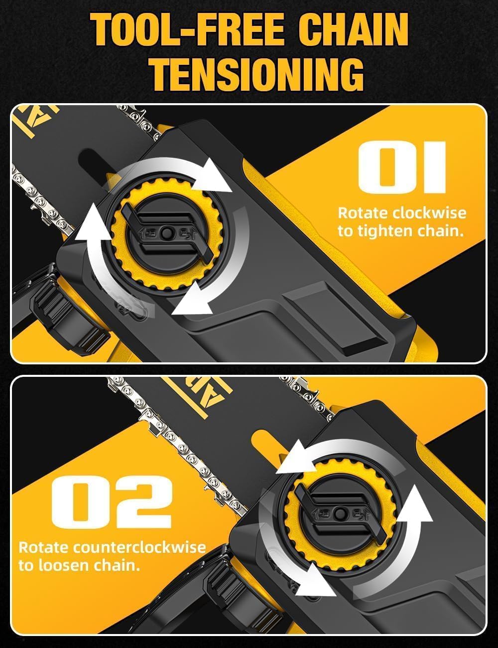 APEXPPOWER safety features including brake and lock for safer cuts