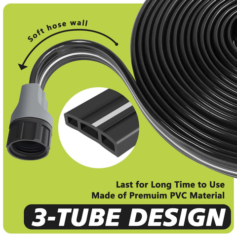 Apgooface sprinkler hoses with holes delivering even coverage for lawns