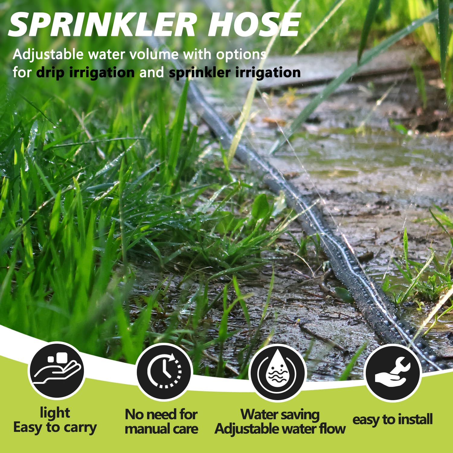 Apgooface tangle-free design lies flat for smooth watering