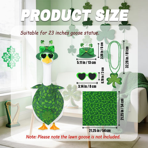 APHIUFR clover necklace enhances St. Patrick's Day theme