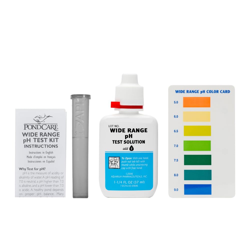 API Pond full kit displayed on bench for pond testing