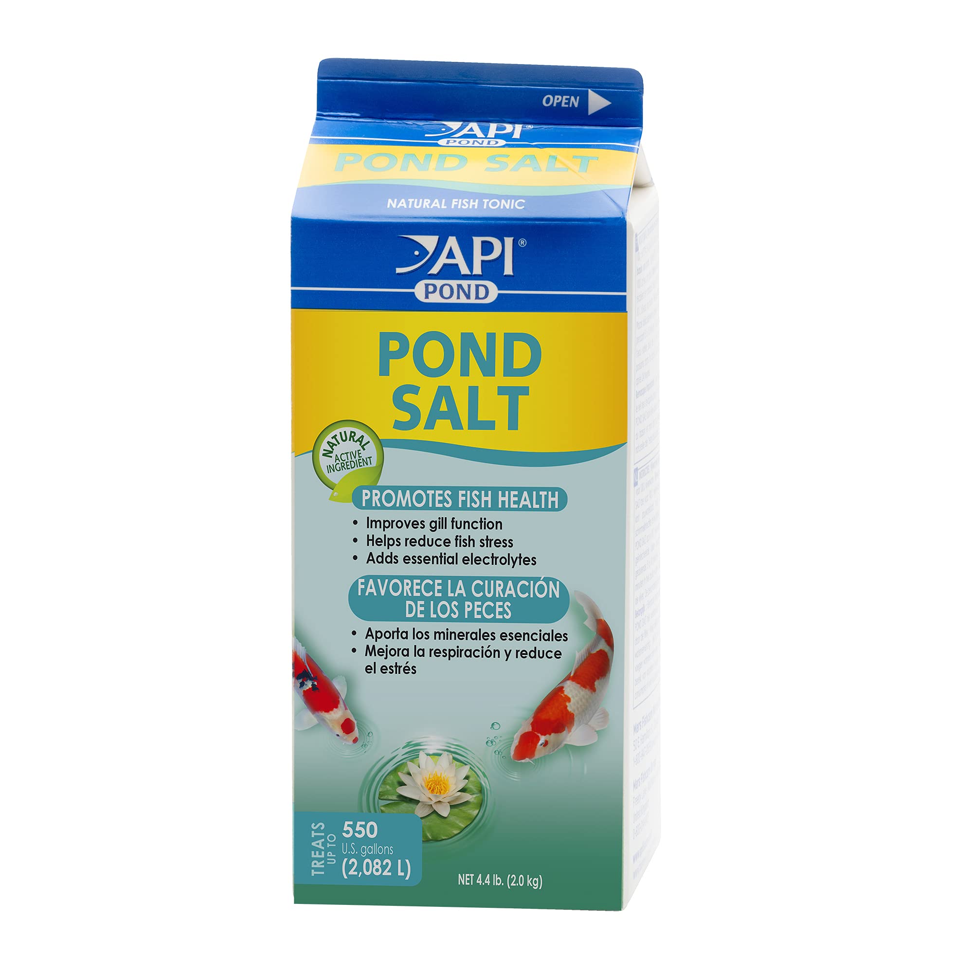 API POND SALT container front for pond care