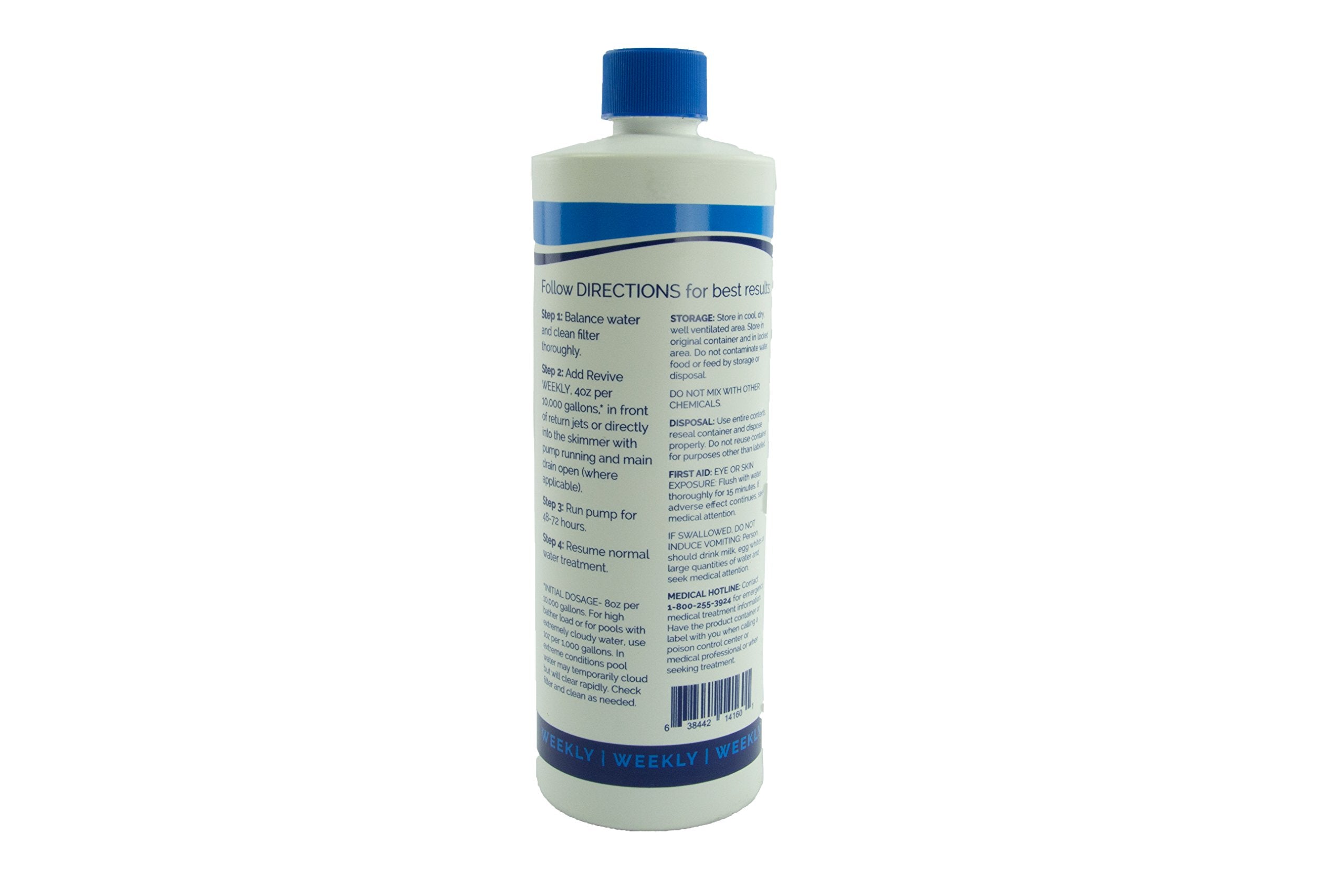 API Water Revive! Weekly pool water in action showing improved clarity.
