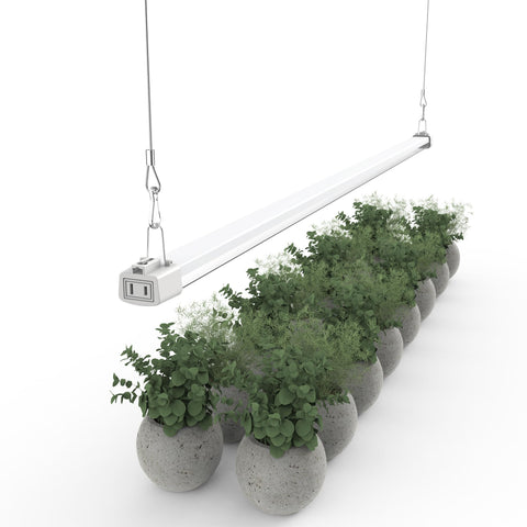 APICDOM LED Grow Light 4ft full-spectrum panel for year-round indoor plant growth and vibrant seedlings.