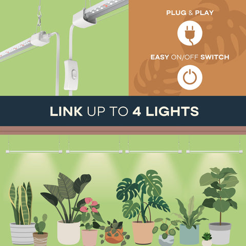 APICDOM LED Grow Light installation kit included simplifies setup