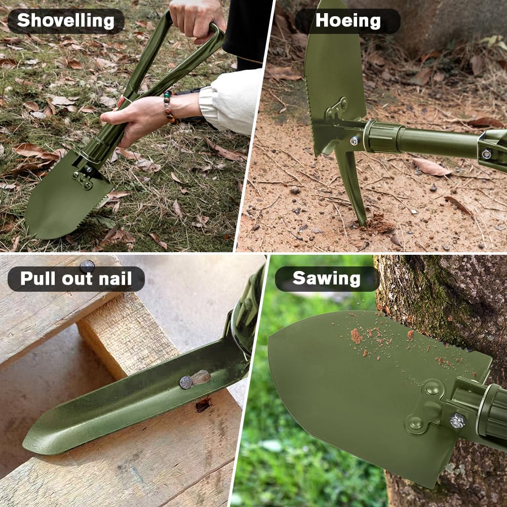 Apidgrowth shovel in green-silver tones suits outdoor environments.