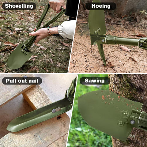 Apidgrowth shovel in green-silver tones suits outdoor environments.