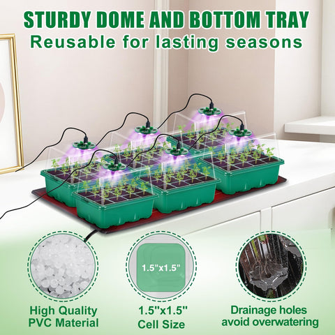Apipi 72-cell trays offer durable, space-efficient propagation.