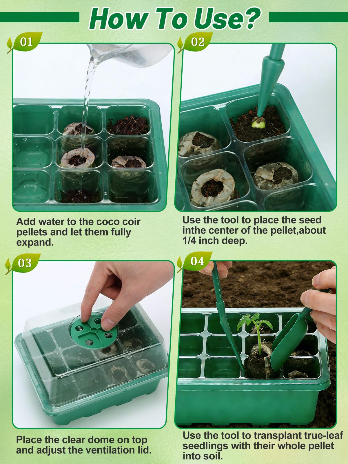 Apipi coco coir pellets expansion with water supports strong root initiation