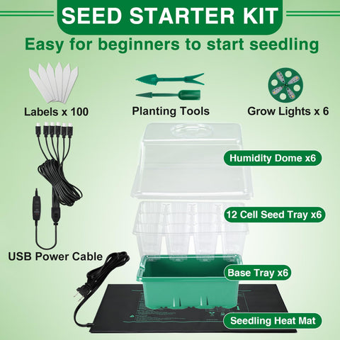Apipi heat mat maintains warm soil for reliable germination.