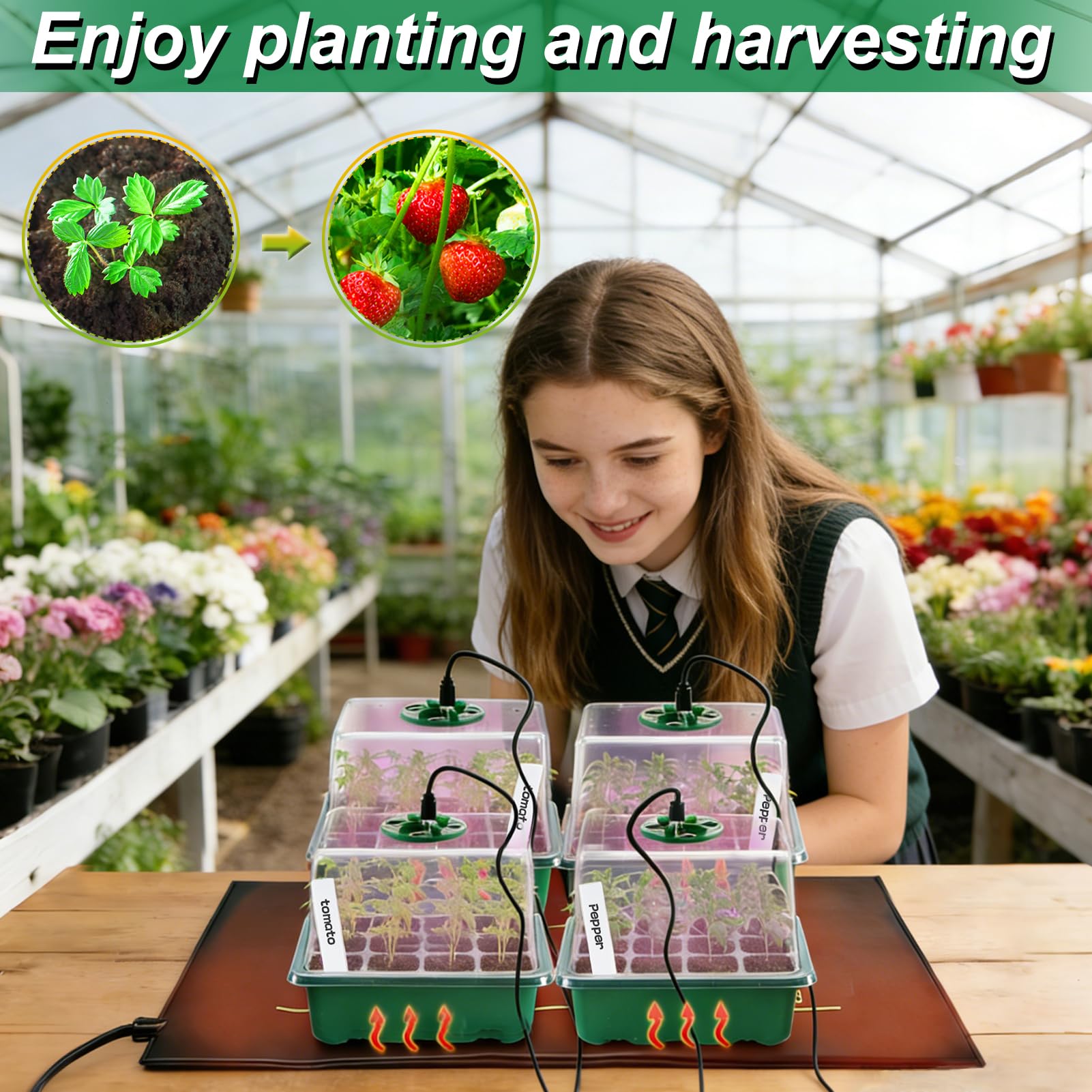 Apipi tools and labels included for quick seedling organization