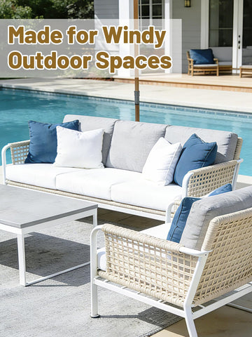Apipi outdoor-use inserts ideal for patio, beach, and desert seating.