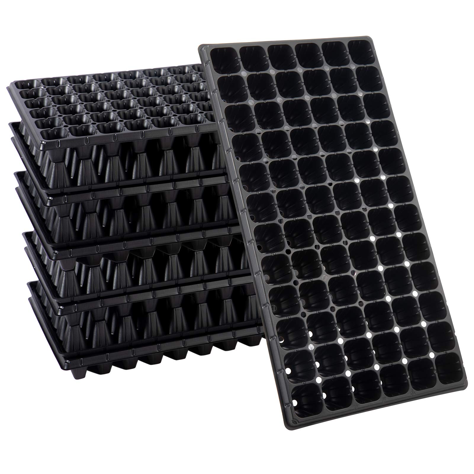 Apipi seed starter tray 72-cell grid for organized germination and separate growth spaces.