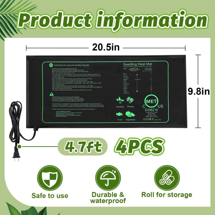Apipi mat size fits standard plastic seed trays for efficient use