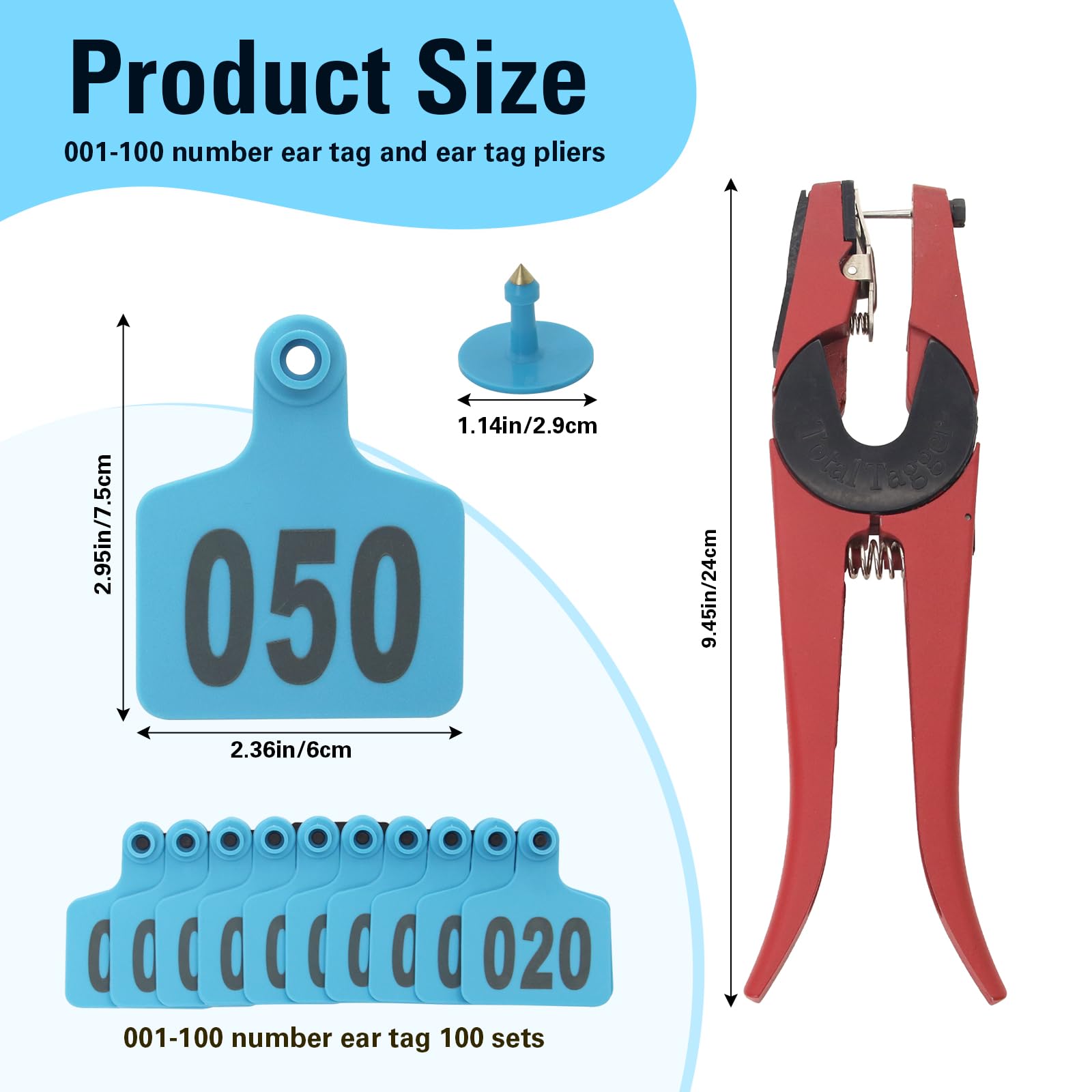 APlayfulBee spare ear tag pins for durable, reliable tagging results
