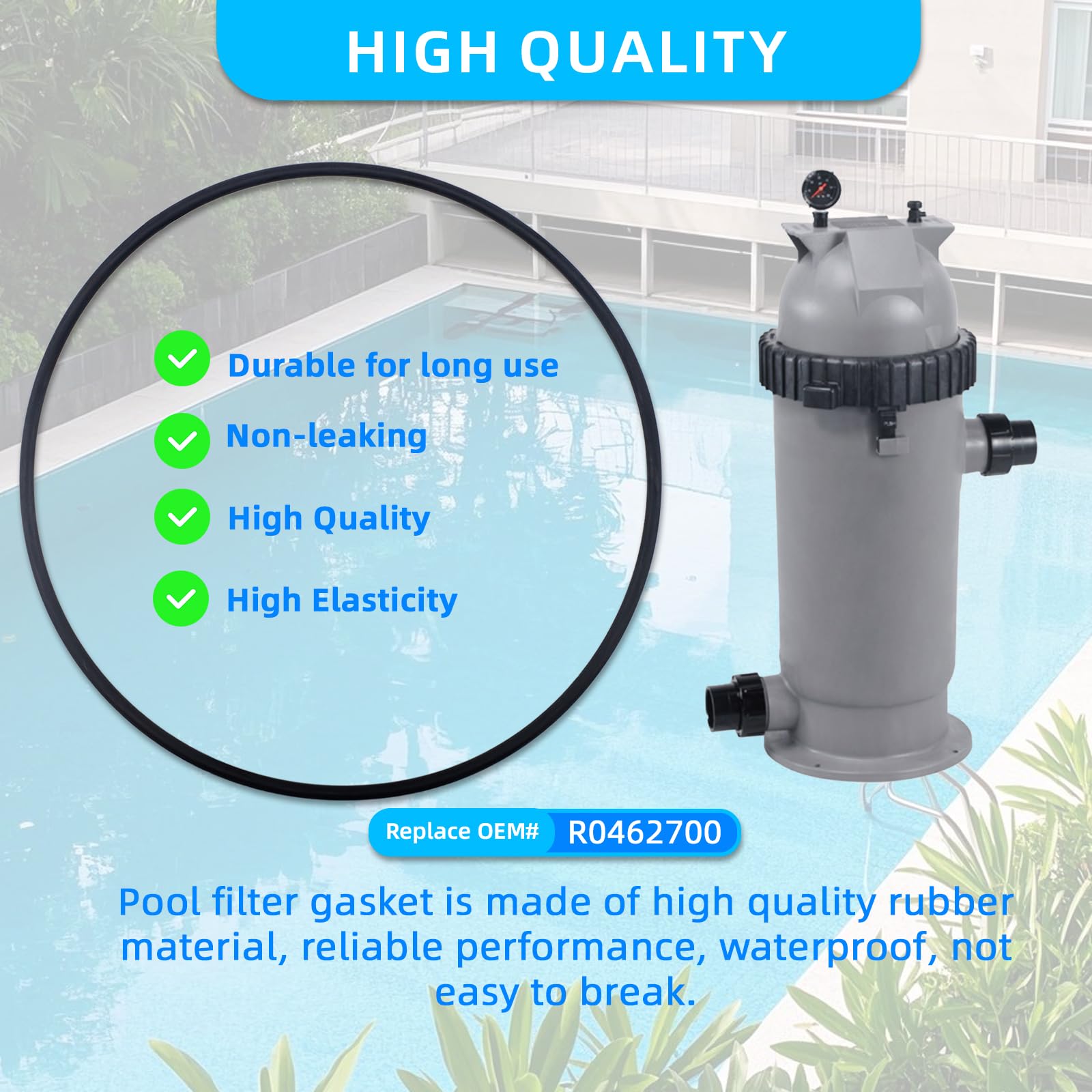 Tool-free installation of Apobelor O-Ring on a filter tank top