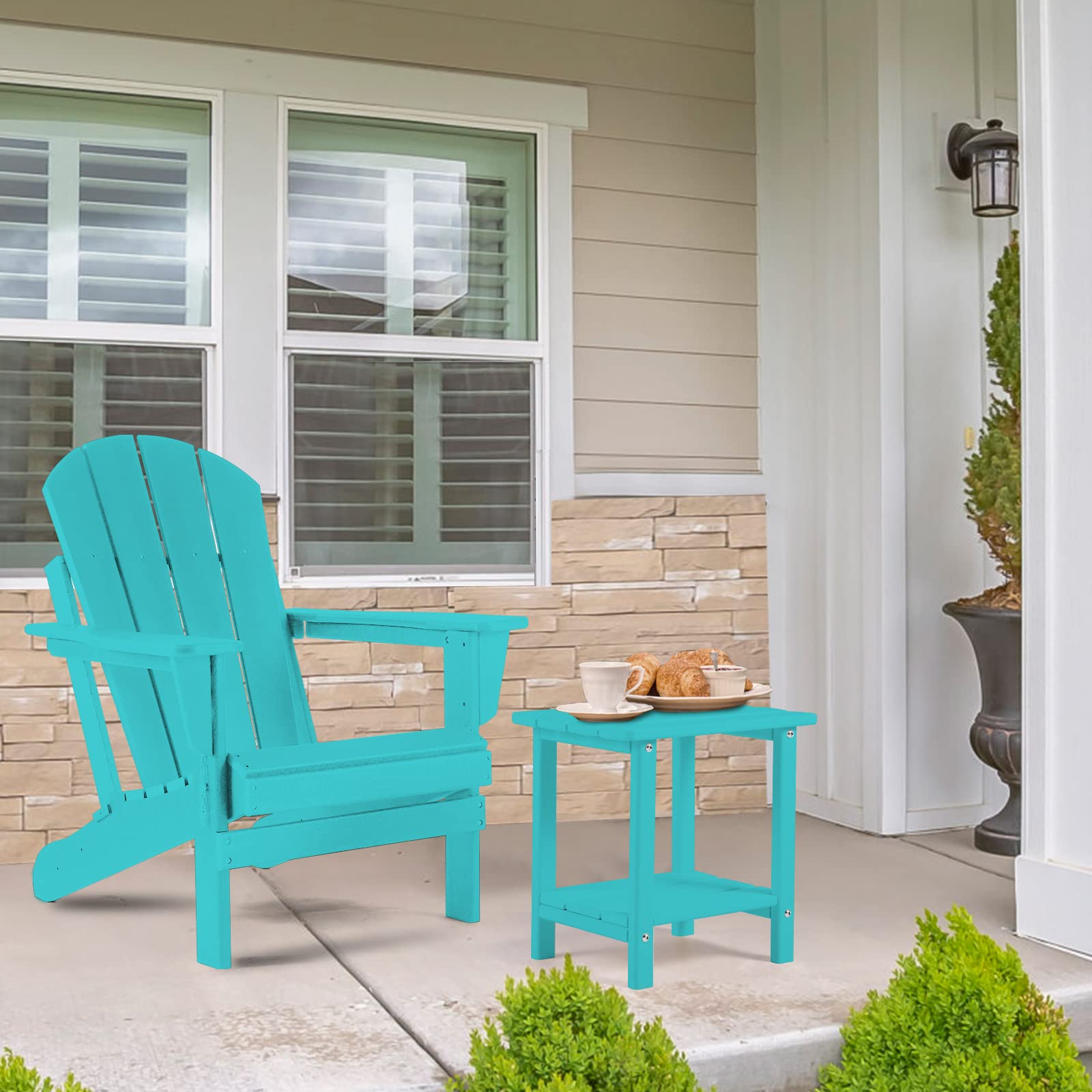 Weather-resistant Apolimi side table upper rack beside seating