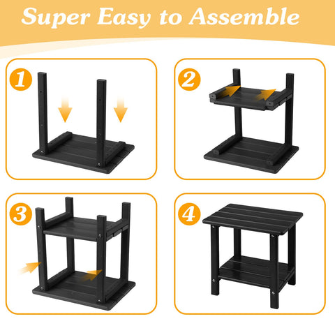 Apolimi Adirondack side table stable screw connections minimize wobble