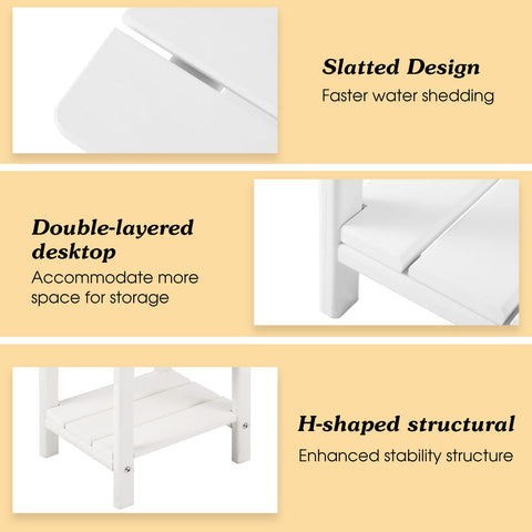 Apolimi Adirondack side table sturdy construction reducing wobble