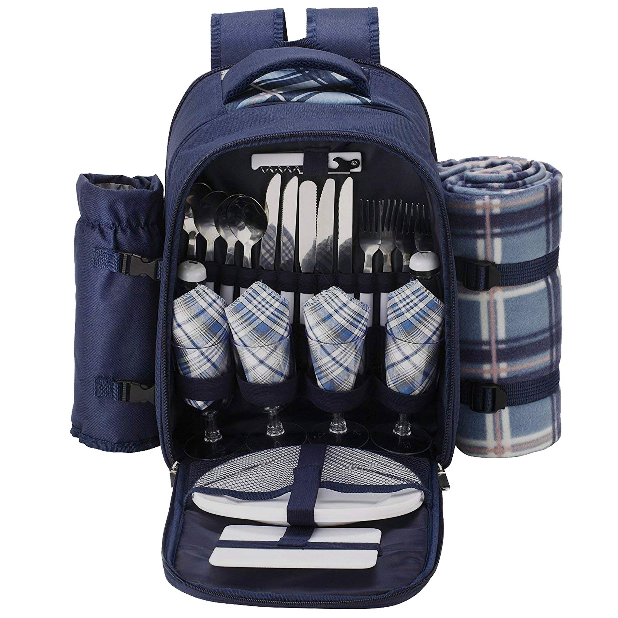 Integrated cold storage compartment helps keep sandwiches and desserts fresh.