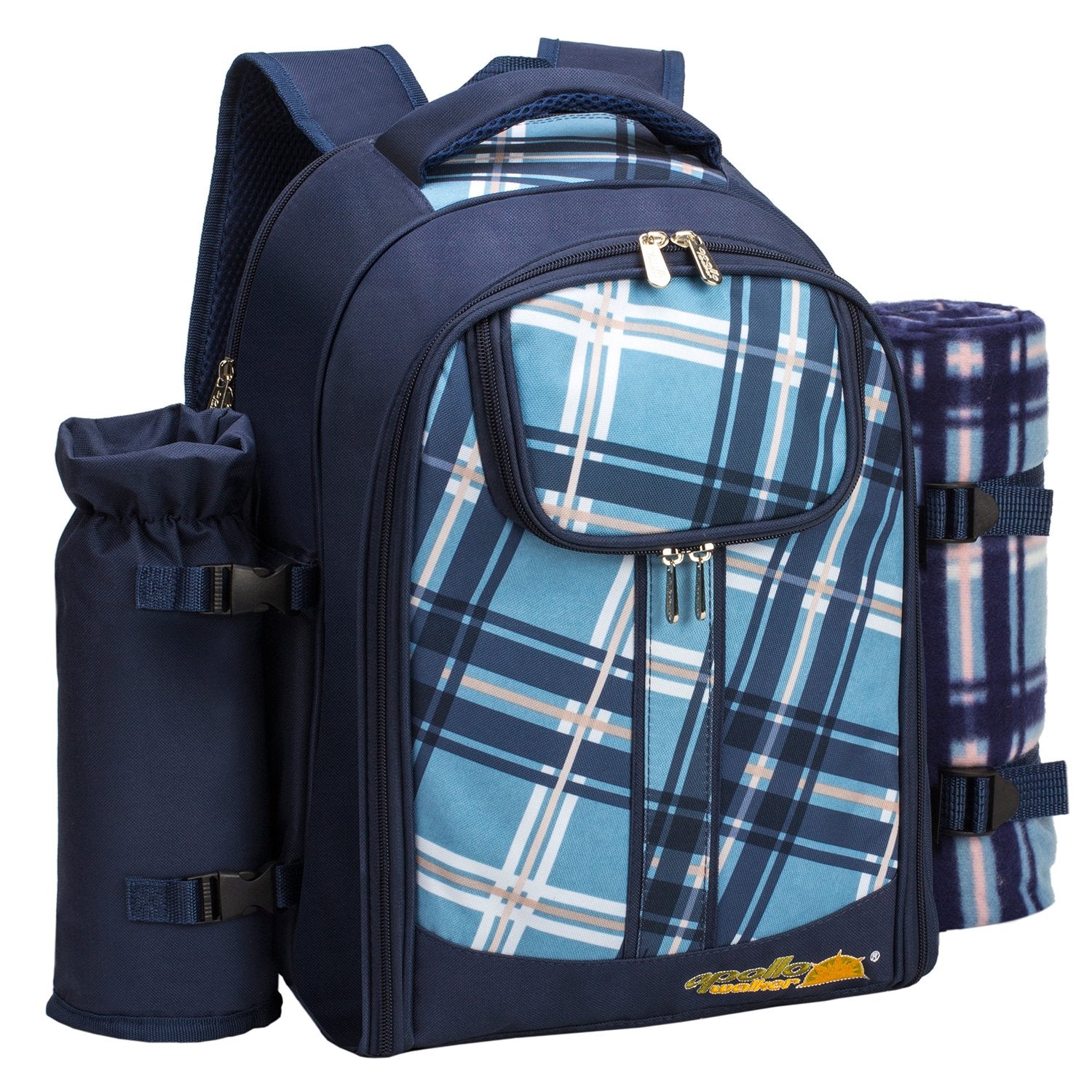 Apollo Walker side-zip insulated bottle cooler keeps drinks secure