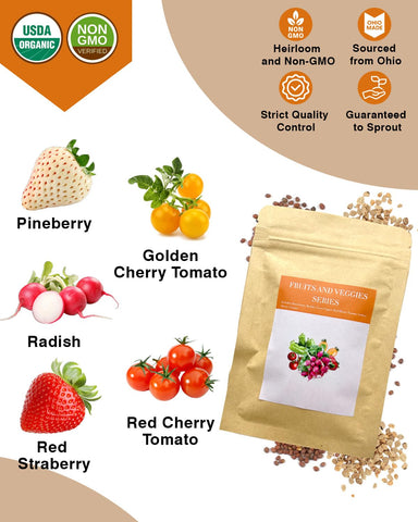 Apoloseedic radish seed pod kit designed for hydroponics with crisp, fresh roots.