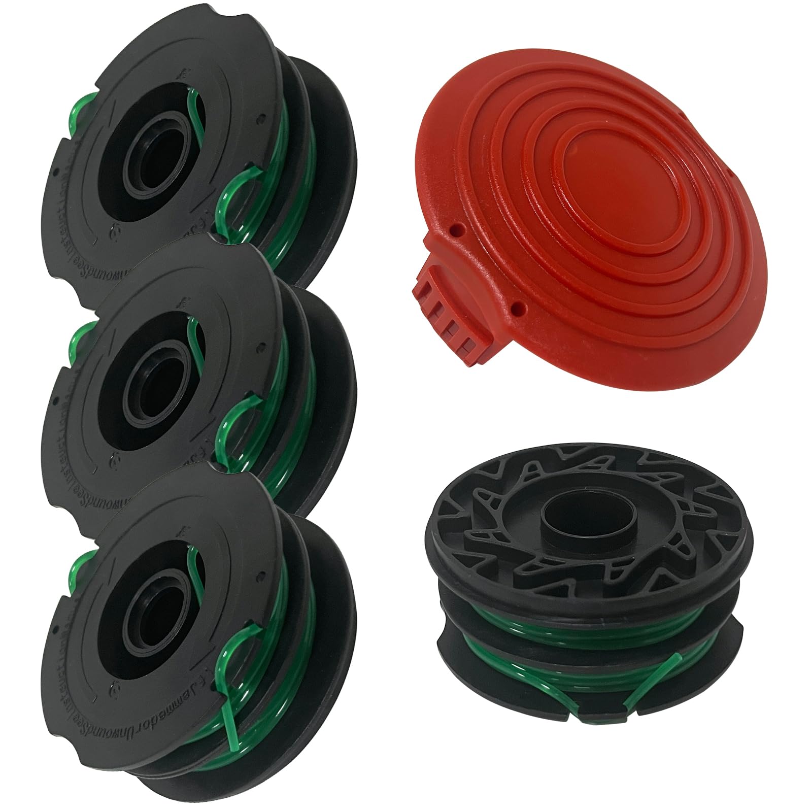 Aporozona DF080 spool cap kit for Black+Decker, ready for quick maintenance.
