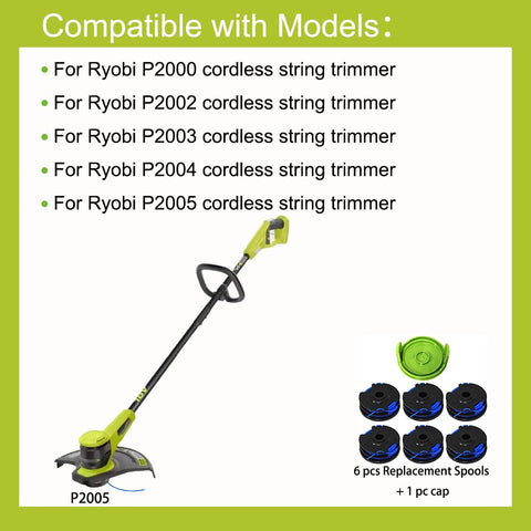 Aporozona Greenworks 21272 dual-line spool ready for efficient edging