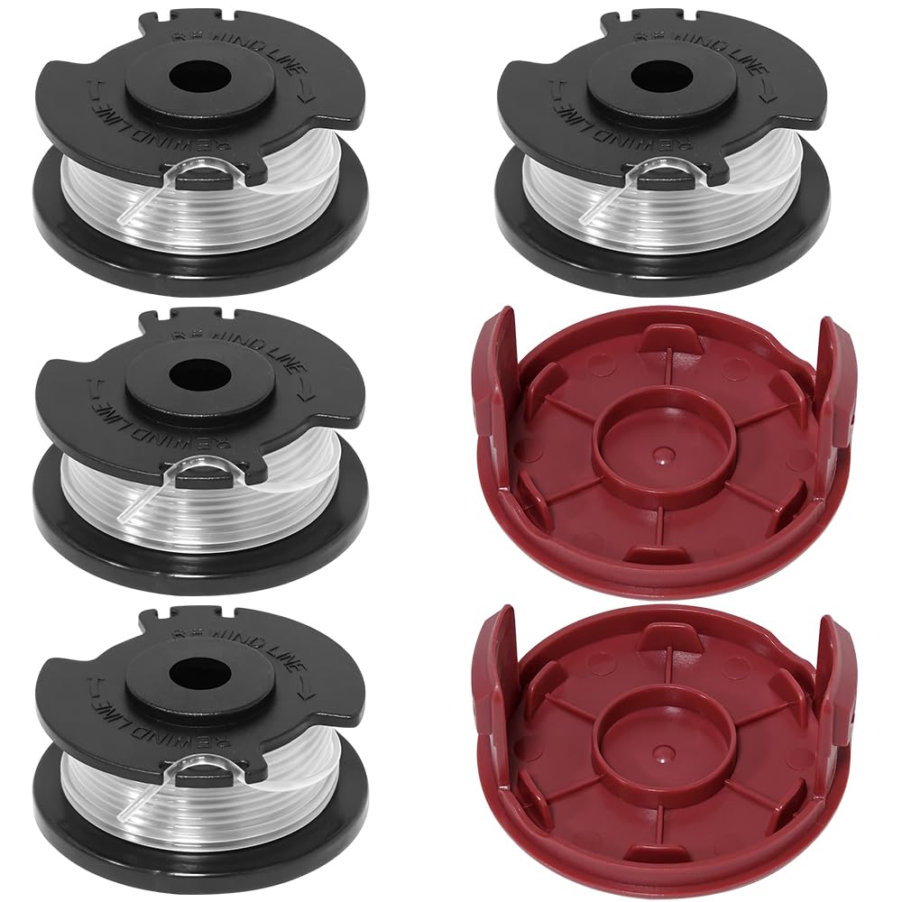 Aporozona replacement spool and cap for Hyper Tough trimmer, durable fit.