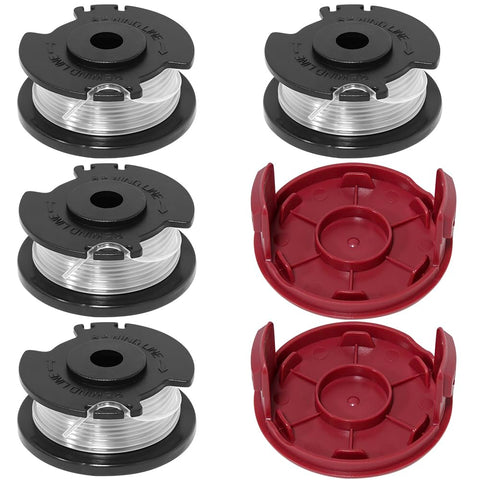 Aporozona replacement spool and cap for Hyper Tough trimmer, durable fit.