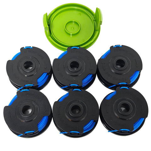 Aporozona spool fitment test on a trimmer head showing smooth feed