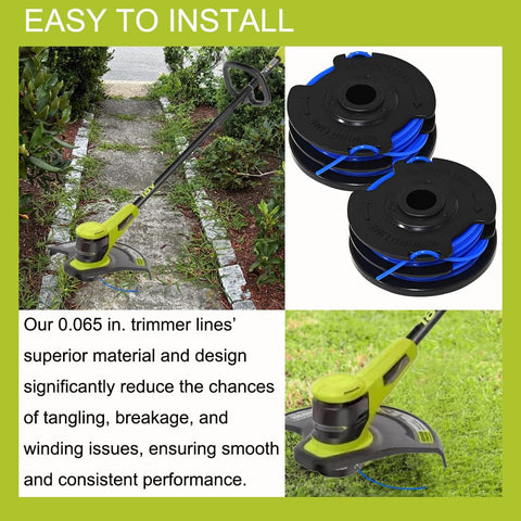 Aporozona trimmer spool line closeup shows durable nylon line