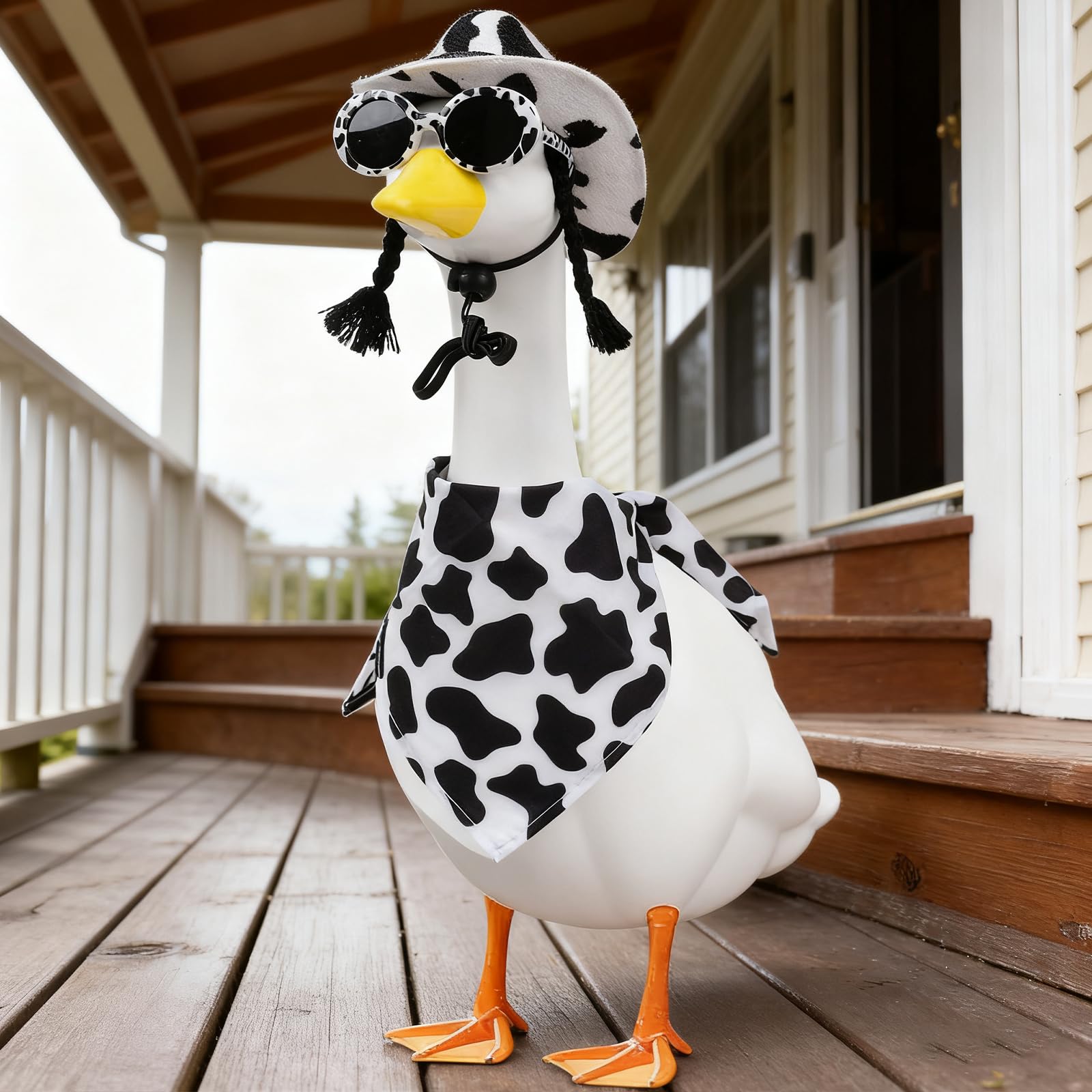 Aposwow outdoor decor setup elevates garden lawn display with humor.