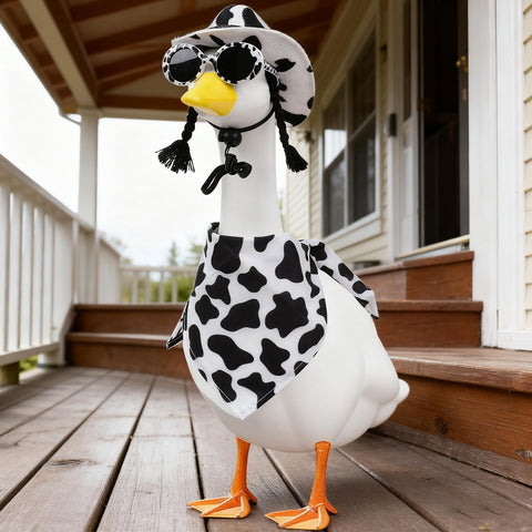 Aposwow outdoor decor setup elevates garden lawn display with humor.