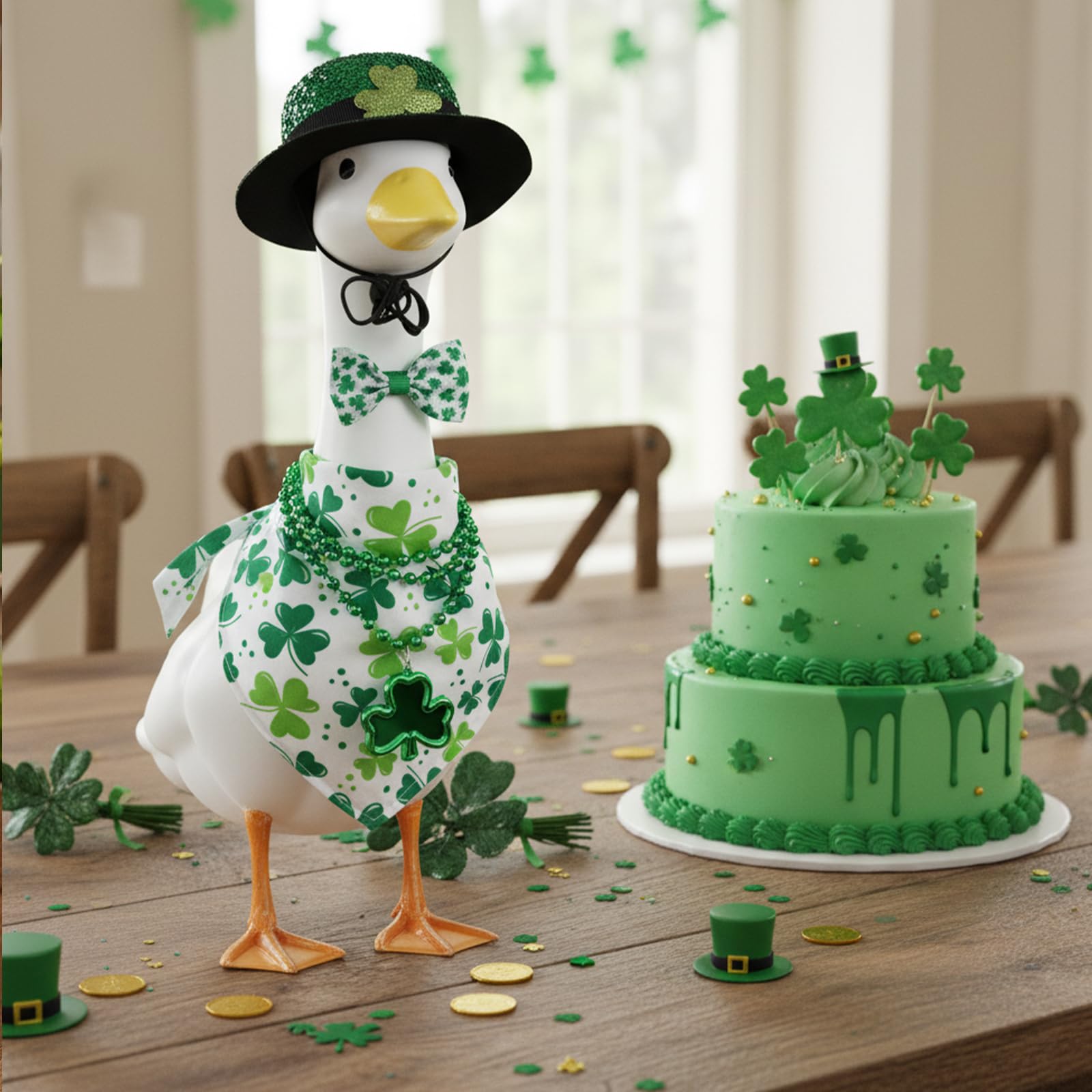 Aposwow outdoor-ready goose outfit for garden display