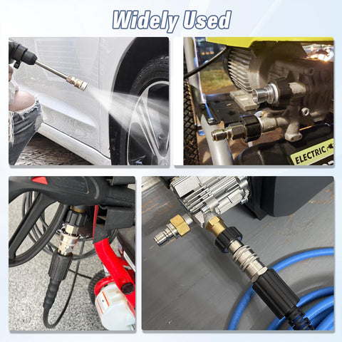 APOWER car-wash setup demo showing easy hose connections
