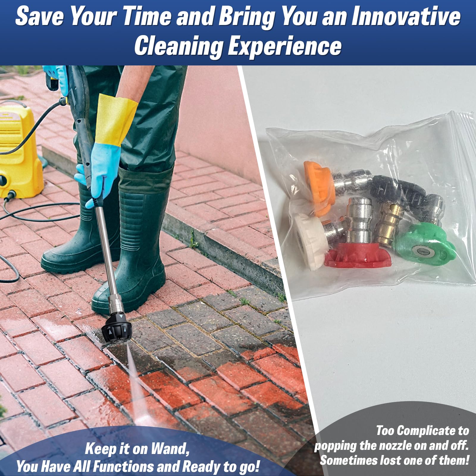 APOWER nozzle kit with manual guides easy installation and troubleshooting.