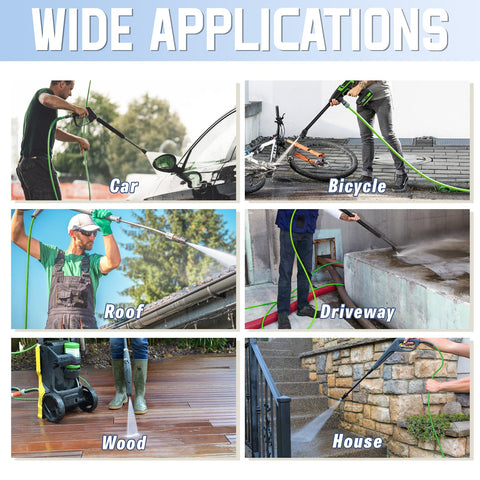 APOWER quick-connect adapter helps extend hose reach with tool-free coupling.