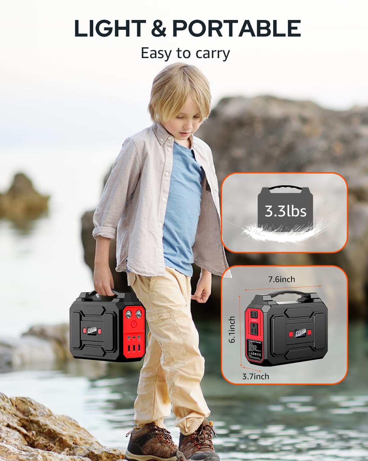 Apowking included accessories packaging showing items and warranty information.