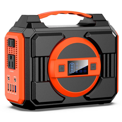 Apowking portable power station 300W front view powering essentials on the go.