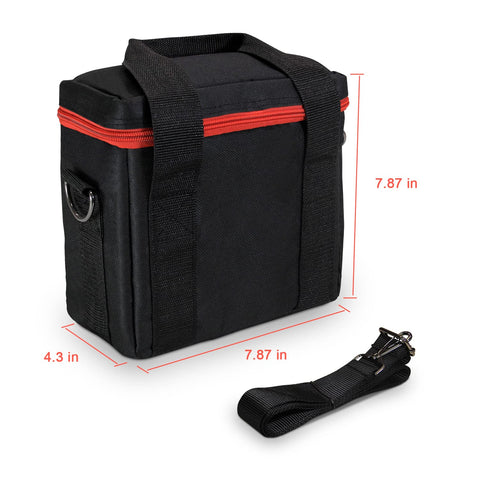 Apowking R100 bag interior with multiple pockets, perfect for organizing cables and accessories